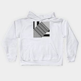 Simple Minimal Geometrical Patch Work Kids Hoodie